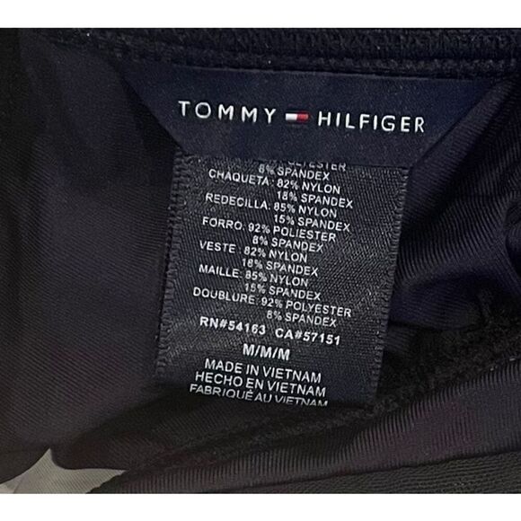 Tommy Hilfiger Women's Standard Over The Shoulder Bra Top with Mesh Trim - Picture 6 of 6